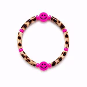 Armband tube panter met smiley