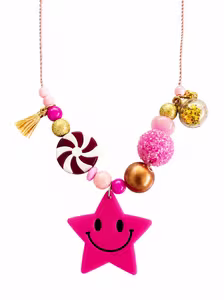 Ketting roze ster