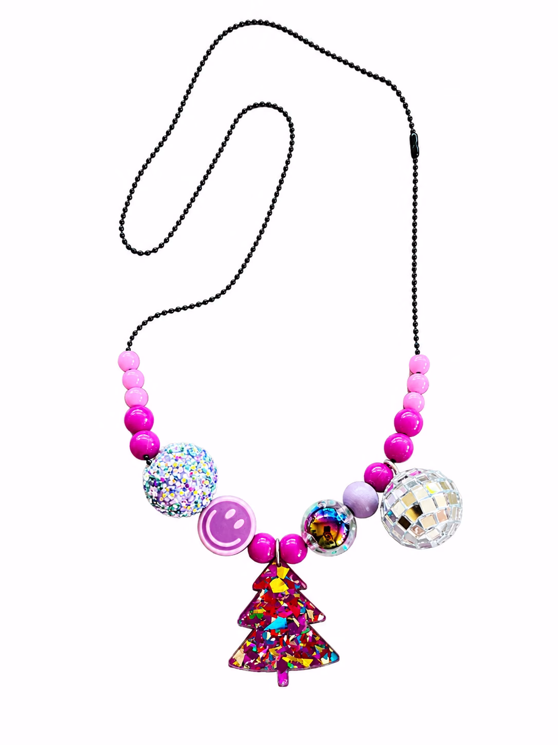 Ketting glitter kerstboom — Kindersieraden — Colori Ribelle