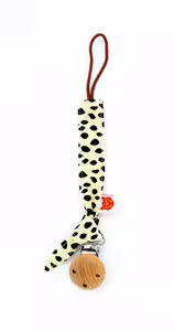 Speenkoord vanille dots