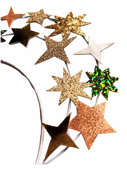 Haarband kerst glittersterren — extra foto 2