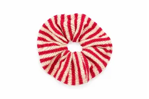 Scrunchie wol roze/creme