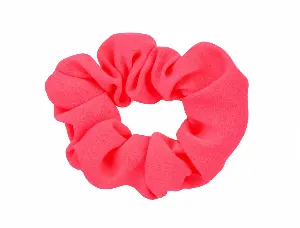 Scrunchie neon roze
