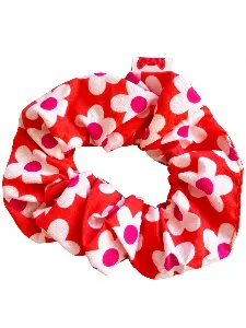 Scrunchie orange flower