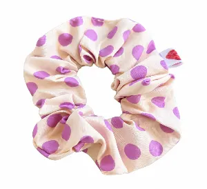 Scrunchie lilac dots