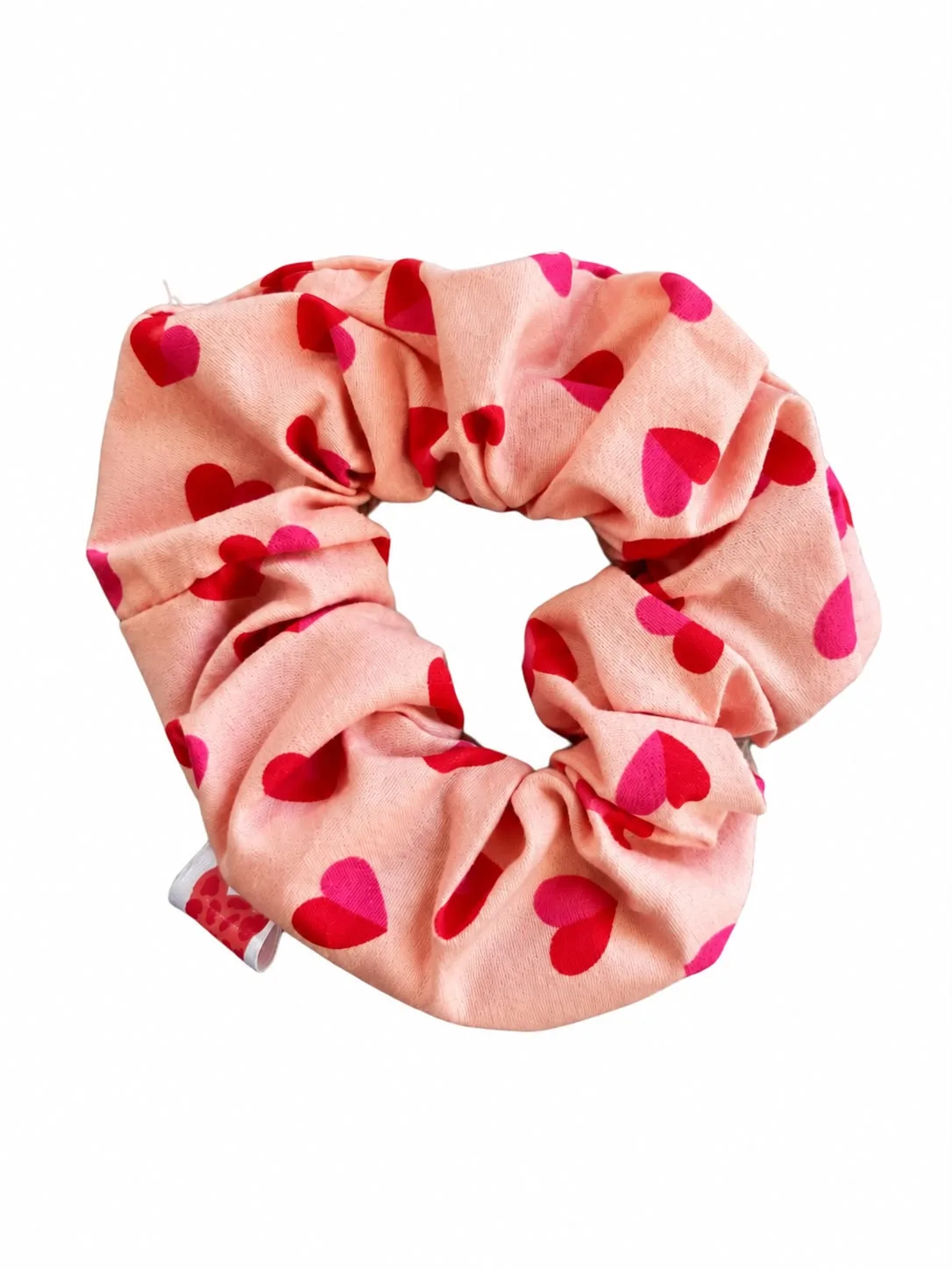 Scrunchie peach hearts — Scrunchies — Colori Ribelle