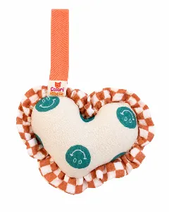 Speenknuffel heart green smiley