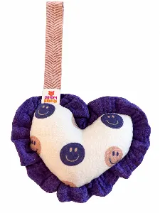 Speenknuffel heart taupe smiley