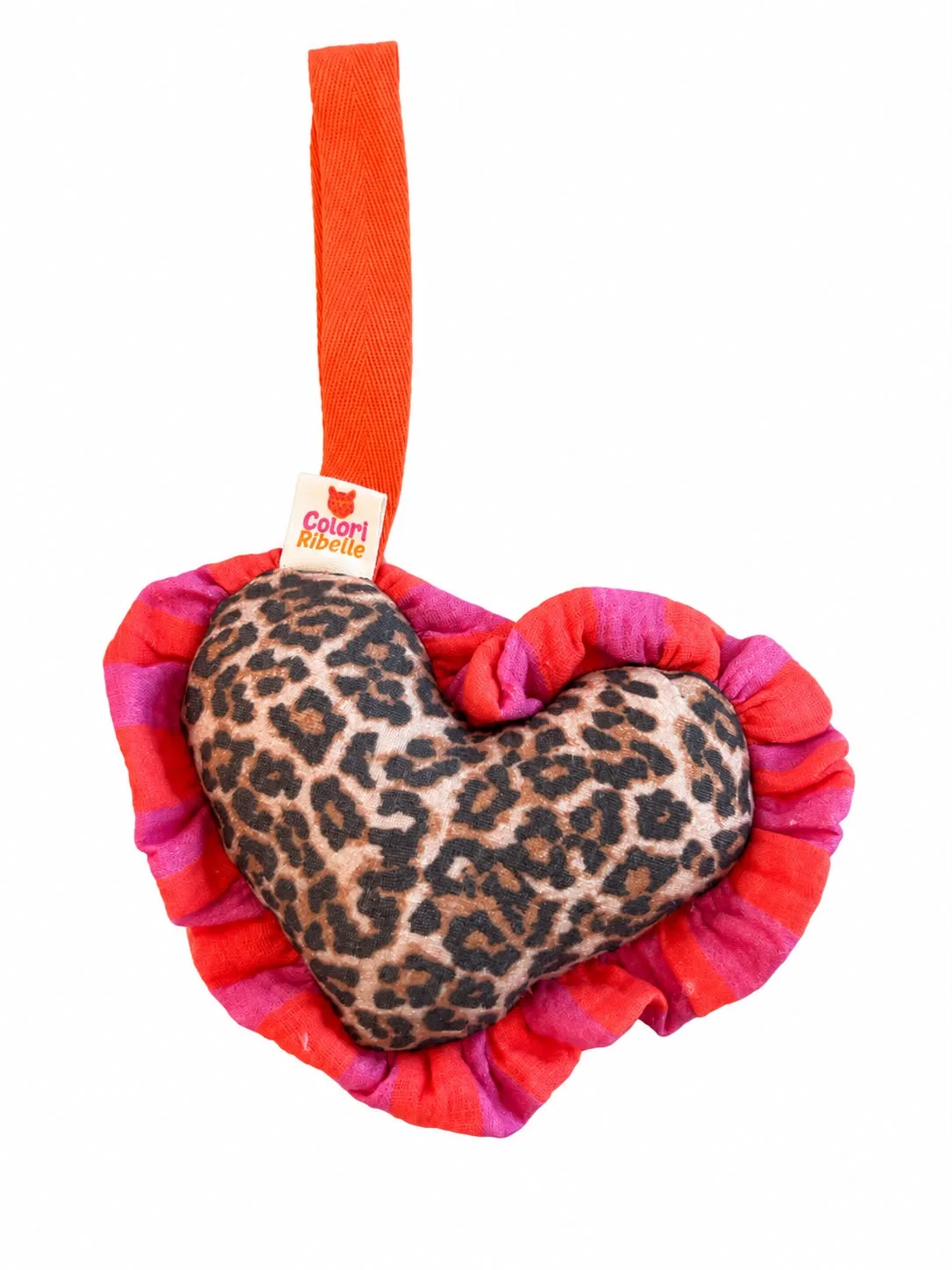 Speenknuffel heart leopard — Speenkoorden en speenknuffels — Colori Ribelle