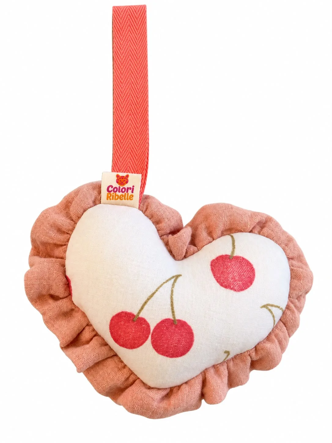 Speenknuffel heart cherry — Speenkoorden en speenknuffels — Colori Ribelle