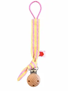 Speenkoord knoop lila / geel