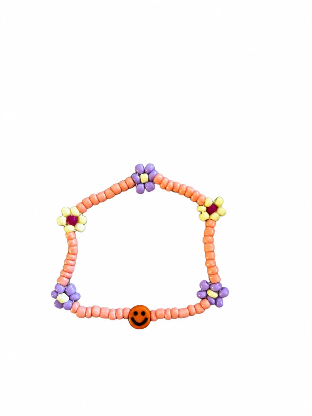 Armband bloemen oranje — Kindersieraden — Colori Ribelle