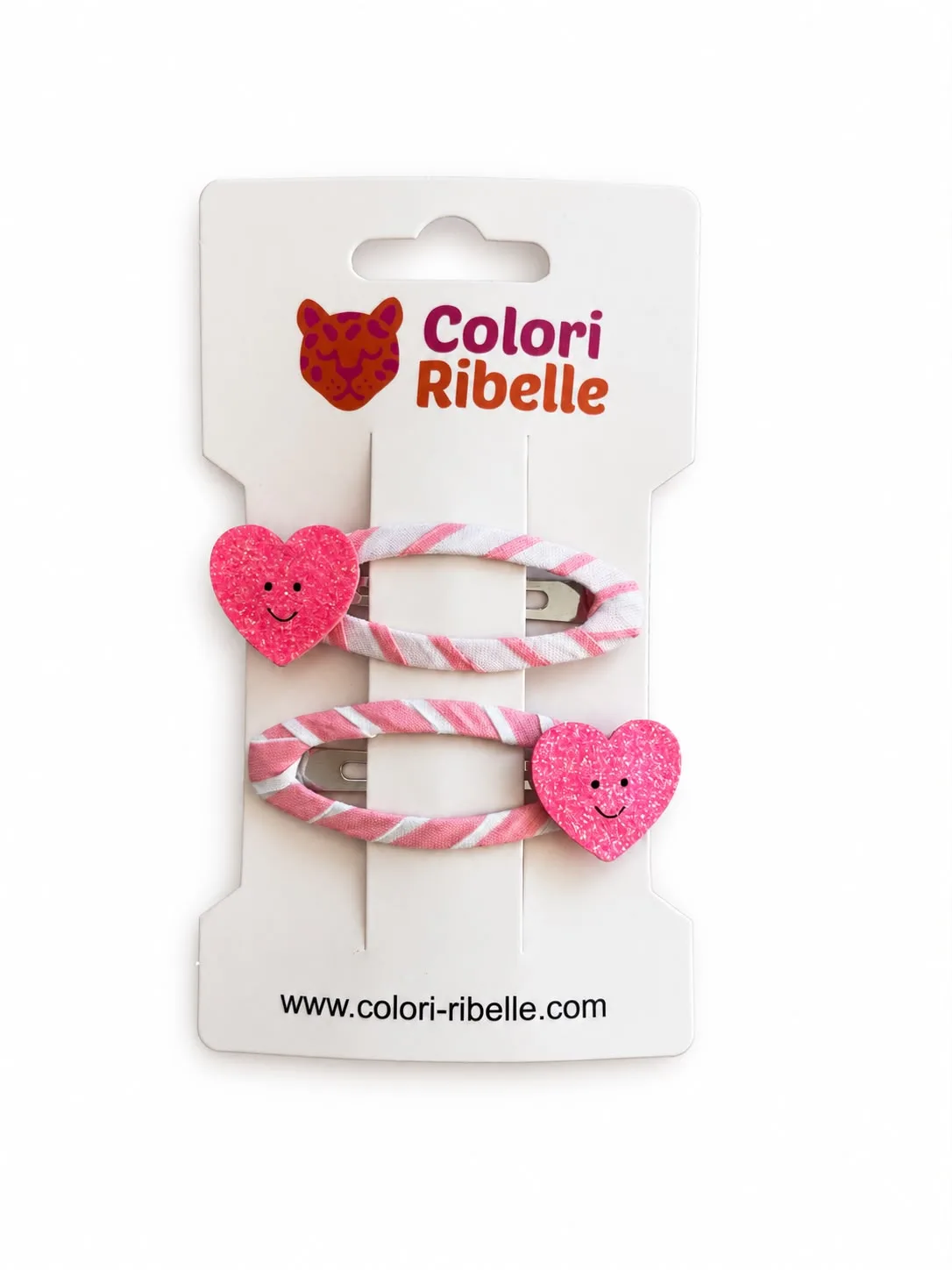Haarspeldjes glitterhart — Haaraccessoires — Colori Ribelle