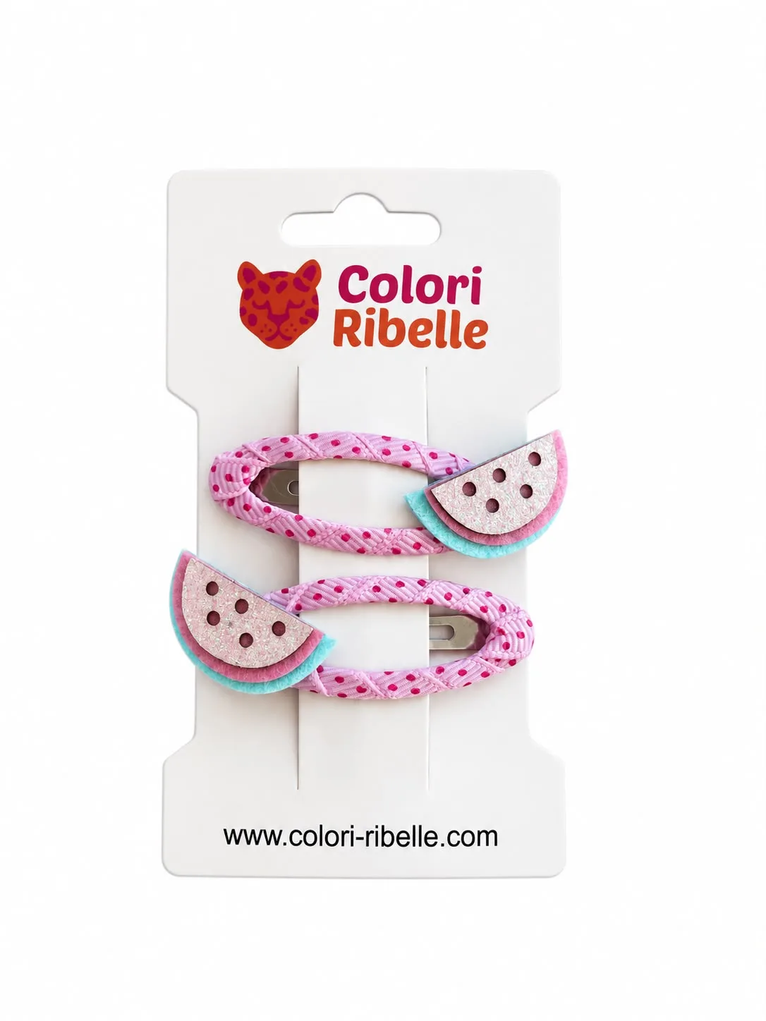 Haarspeldjes watermeloen — Haaraccessoires — Colori Ribelle