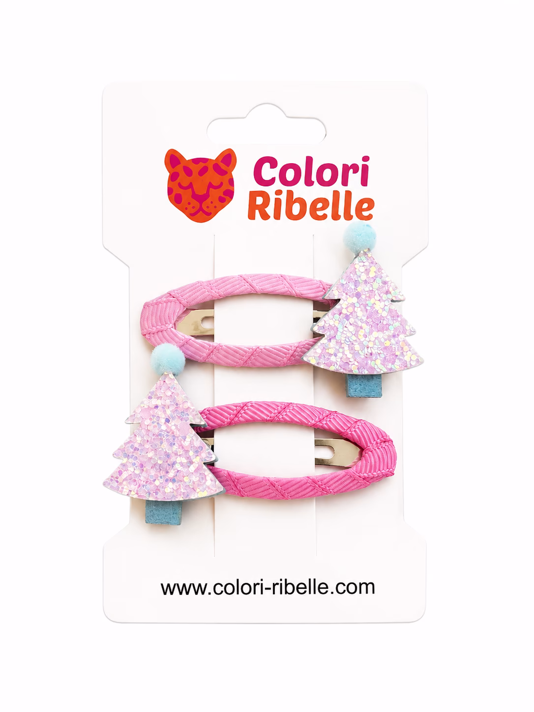 Haarspeldjes kerstboom mint — Haaraccessoires — Colori Ribelle