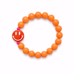 Armband smiley oranje