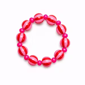 Armband red/pink stripe