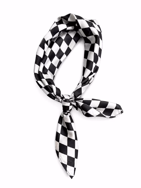 Sjaaltje zwart geruit — Kindersieraden — Colori Ribelle