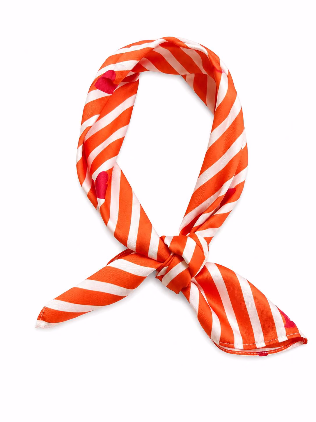 Sjaaltje oranje met hartjes — Kindersieraden — Colori Ribelle