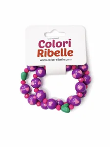 Mother&daughter bracelets purple