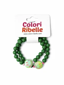 Mother&daughter bracelets green