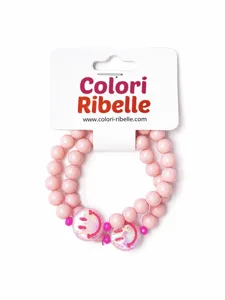 Mother&daughter bracelets peach