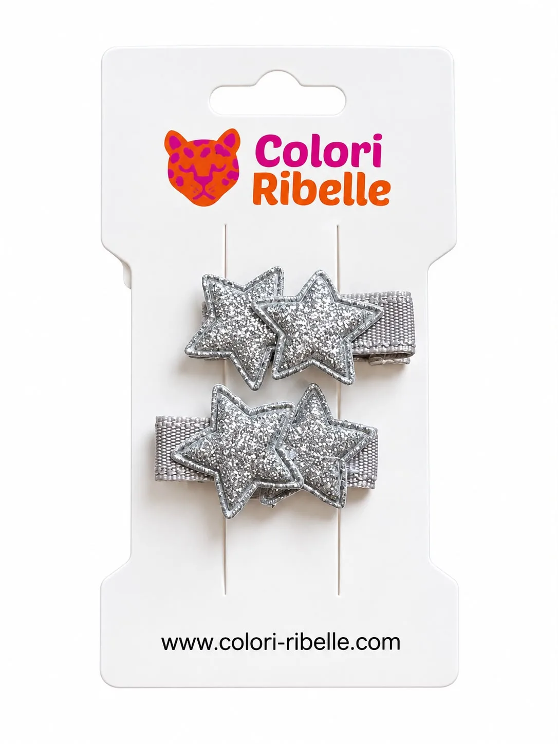 Babyspeldjes glitterster zilver — Haaraccessoires — Colori Ribelle